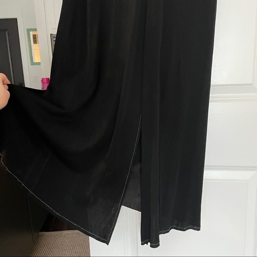 Saks Off 5th NWT black suede MIDI dress - Picture 2 of 5